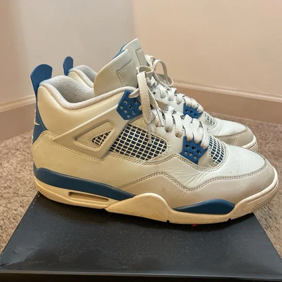 Military blue Jordan fours